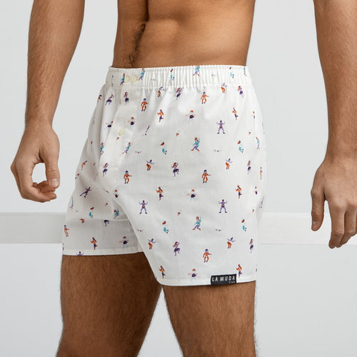 #01 LA FIESTA Calzoncillos de diseño 100% de algodón tipo boxers - La Muda Club