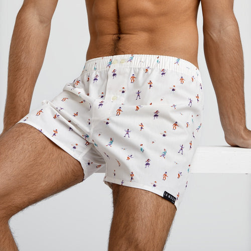 #01 LA FIESTA Calzoncillos de diseño 100% de algodón tipo boxers - La Muda Club