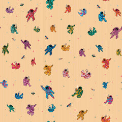 imagen estampado de astronautas