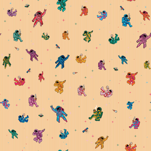 imagen estampado de astronautas