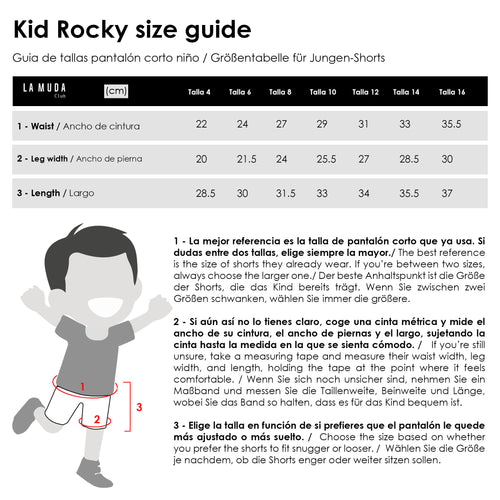 gui de tallas de pantalón de niño