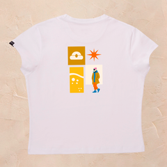 camiseta de mujer con estampado de baltasar