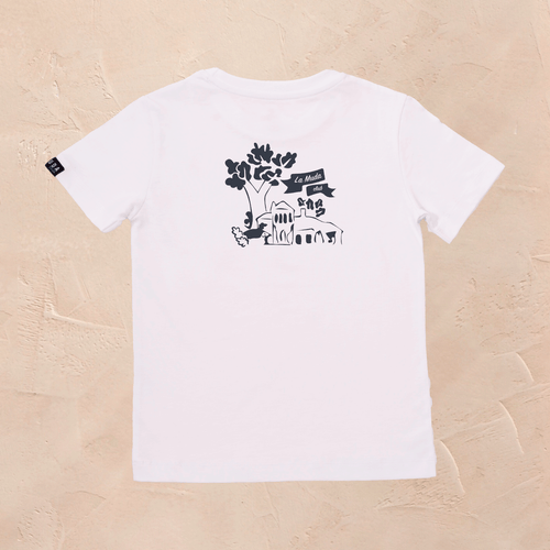 camiseta de niño con estampado de la muda