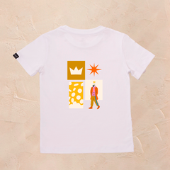 camiseta de niño con estampado de melchor