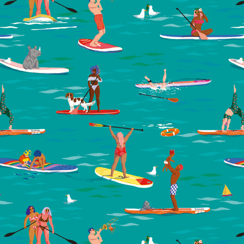 Un paseo por el paddle surf en traje de baño (o cómo acabamos colaborando con Sarah Long)