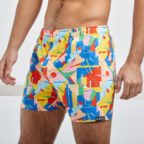 #07 DELIRIUM Calzoncillos de diseño 100% de algodón tipo boxers - La Muda Club