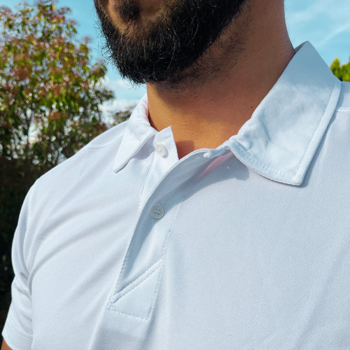 detalle del cuello de polo