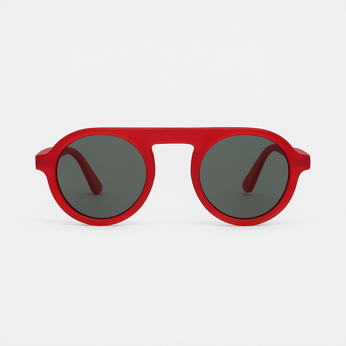 gafas de sol rojas