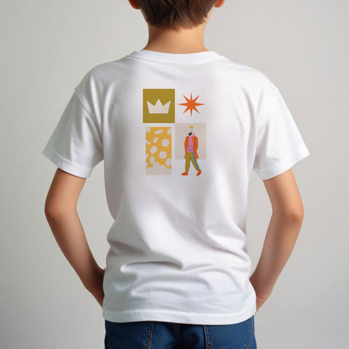 camiseta niño estampado melchor edición hump huddle