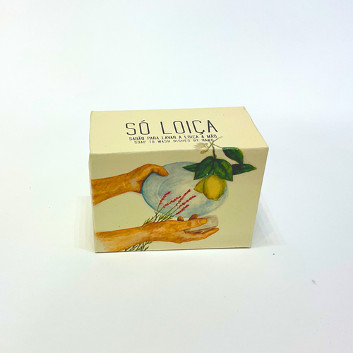 fotografia de jabon en caja ilustrada