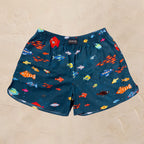 fotografía de pantalón corto de pijama  de aqua parade sobre fondo blanco