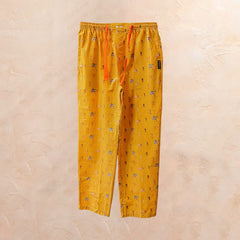 Pantalón de pijama largo con estampado divertido inspirado en el icónico Mankini, diseño de Libertad Suárez, hecho en Villaconejos.