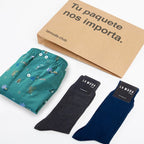 Set La Muda Boxers 1 calzoncillo (100% algodón) + 2 pares de calcetines (98% algodón) - La Muda Club