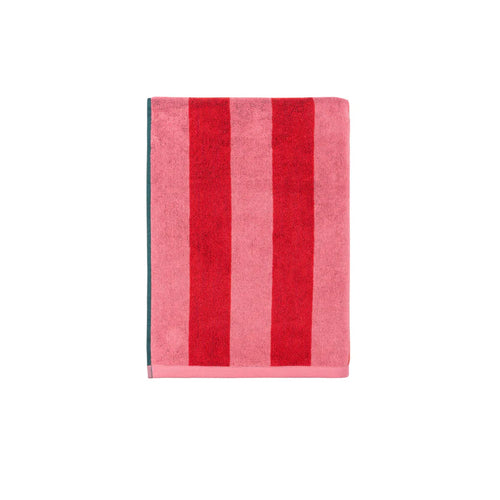 Toalla de playa doble color Rosa y Rojo – 100% algodón
