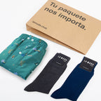 Set La Muda Boxers 1 calzoncillo (100% algodón) + 2 pares de calcetines (98% algodón)